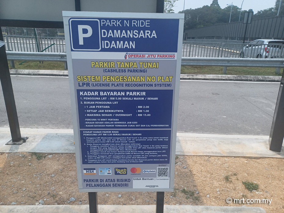 Damansara Idaman LRT Station Park N' Ride